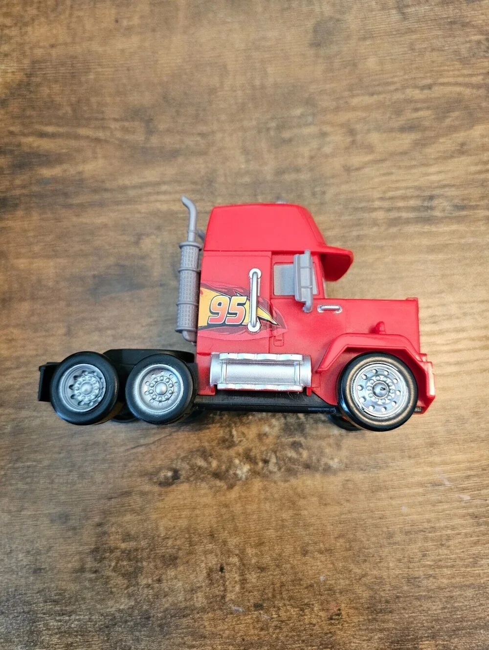 Disney Pixar Cars Mack Rusteze Truck Hauler Cab Only Red 95 Toy